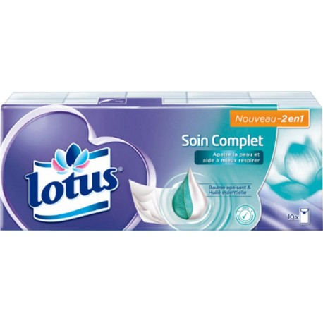 Lotus Soin Complet Mouchoirs 10 Etuis (lot de 3)
