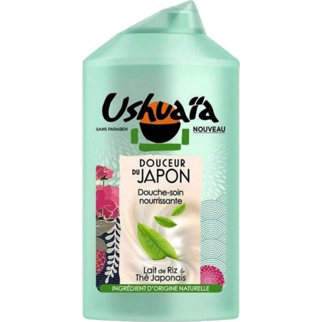 Ushuaïa Douche Japon Lait De Riz Thé Japonais 250ml (lot de 3)