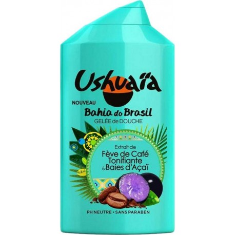 Ushuaïa Douche Bahia Do Brasil Fève De Café Et Baies d'Açaï 250ml (lot de 3)
