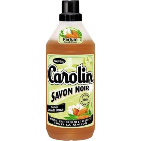 Carolin Savon Noir Amande Douce 1L (lot de 3)