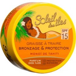 Soleil Des îles Graisse à Traire Bronzage Et Protection SPF 15 “Parfum Des Îles” (lot de 2)