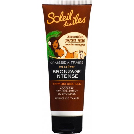 Soleil Des îles Graisse à Traire Crème Bronzage Intense SPF 0 “Parfum Des Îles” 125ml (lot de 2)
