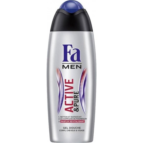 Fa Men Gel Douche “Active & Pure” 250ml (lot de 4)