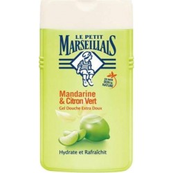 Le Petit Marseillais Gel Douche Mandarine Et Citron Vert 250ml (lot de 4)