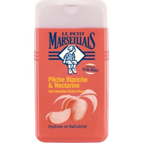 Le Petit Marseillais Gel Douche Pêche Blanche & Nectarine 250ml (lot de 4)