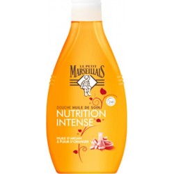 Le Petit Marseillais Douche Nutrition Intense Huile d’Argan et Fleur d’Oranger 250ml (lot de 4)
