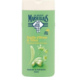 Le Petit Marseillais Gel Douche Et Bain Feuille d’Olivier & Tilleul 650ml (lot de 2)