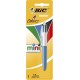 Bic Stylo Bille 4 Colours Mini 1,0 mm Moyen (lot de 4 stylos)