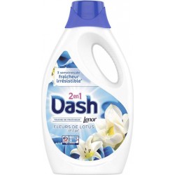 Dash Lenor Liquide Fleurs De Lotus et Lys 1,870L (lot de 2)