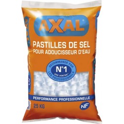 Axal Pastilles De Sel Pour Adoucisseur d’Eau N°1 Des Ventes 25Kg (lot de 4)