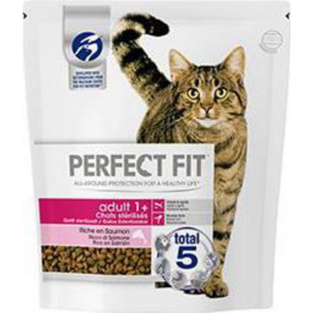Perfect fit Croquette pour chat stérilisé 1+ au saumon le sac de 1,4Kg