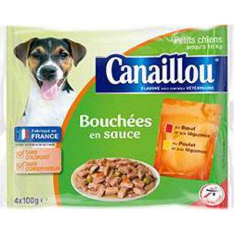 CANAILLOU POCH PT CHIEN 4X100G