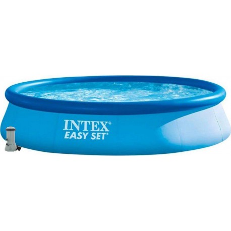 INTEX Piscine autoportante Ronde Family Easy Set 3,96m x 0,84m avec système de filtration 28143NP (28142NP)