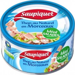 Saupiquet Thon au Naturel en Morceaux 112g (lot de 5)