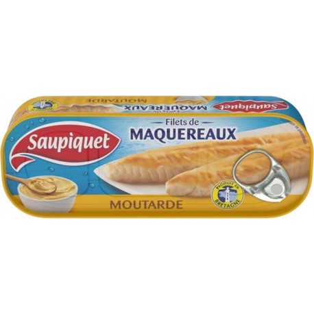 Saupiquet Filets de Maquereaux Moutarde 169g (lot de 5)