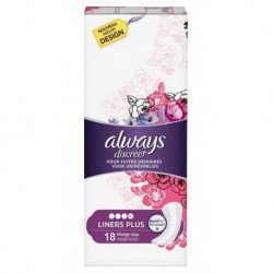 Always Discreet Protèges-Slips Pour Fuites Urinaires Liners Plus x18 (lot de 3)