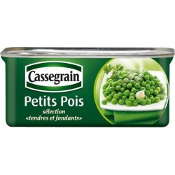 Cassegrain Petits Pois Tendres et Fondants 200g (lot de 10 boîtes)