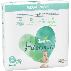 Pampers Couches bébé taille 2 : 4-8Kg harmonie