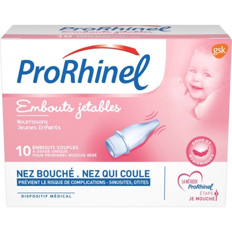 Prorhinel embouts jetables souples pour mouche bébé