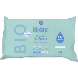 Biolane Lingettes bébé Bio à l'eau