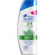 Head & Shoulders Shampooing Antipelliculaire + Soin 2 in 1 Menthol Fresh Format Familial 540ml (lot de 3)