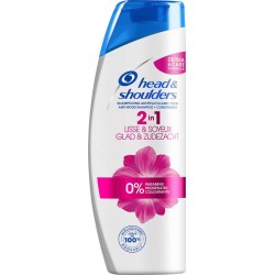 Head & Shoulders Shampooing Antipelliculaire + soin 2 in 1 Lisse & Soyeux Format Familial 540ml (lot de 3)