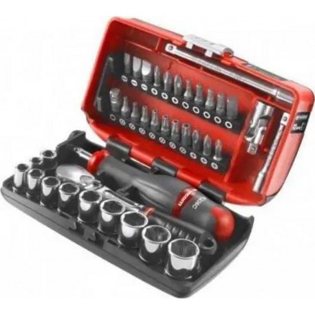 Facom Coffret douilles 1/4 6 pans métriques RL.NANO1