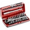 Facom Coffret d'embouts 1/4'' avec cliquet compact