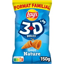 Lay's 3D’s apéritifs goût Nature 150g