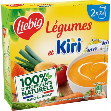Liebig Soupe légumes Kiri 2x30cl 60cl