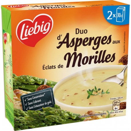Liebig Soupe d'asperges aux éclats de morilles 2x300g 600g
