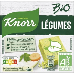 Knorr Bouillon de légumes Bio x6 60g