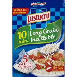 Lustucru Riz long grain incollable sachets cuisson 10mn 5x180g 900g