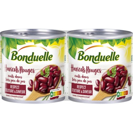 Bonduelle Haricots rouges cuits x2 310g