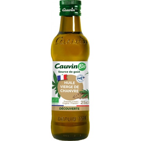 Cauvin Huile de chanvre vierge Bio 25cl
