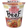 Cup Noodles Soupe de nouilles Japonaises Bœuf Nissin