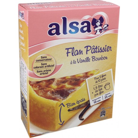 ALSA Préparation gâteau flan pâtissier à la vanille