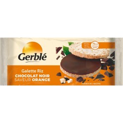 Gerble Galette riz chocolat noir saveur orange