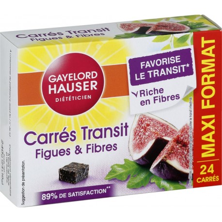 Gayelord Hauser Carrés transit Figues & Fibres 24x10g 240g