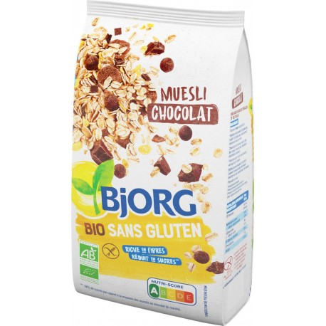 Bjorg Céréales bio muesli chocolat, sans gluten