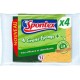 Spontex Gratte Eponge + fibres de lin x4