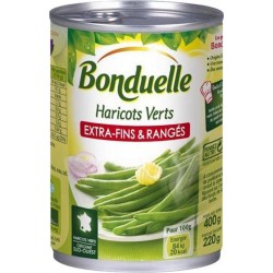 Bonduelle Haricots Verts Extra Fins & Rangés 400g (lot de 10)