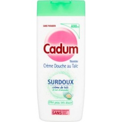 Cadum Crème Douche au Talc Surdoux Crème de Talc et Lait d’Amandes 400ml (lot de 3)