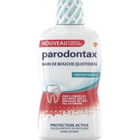 Parodontax Bain de bouche quotidien menthe fraîche 500ml