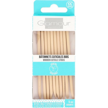 Gi 202 Glamour Institut Accessoire manucure Bâtonnets cuticules bois