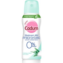 Cadum &nbsp;Déodorant compressé 48h micro-talc Fraicheur d'Aloé 100ml