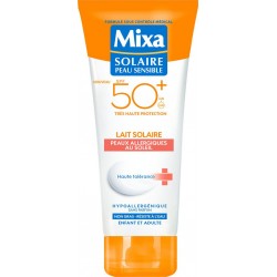MIXA Lait solaire SPF50+ peau allergique au soleil 200ml