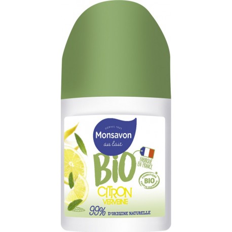 Monsavon Déodorant bille bio citron verveine 50ml