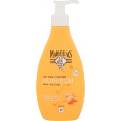 Le Petit Marseillais Lait soin Hydratant parfum Beurre de karité, Amande douce & Huile d'argan pour peaux très sèches 400ml