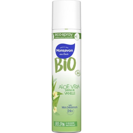 Monsavon Déodorant femme aloe vera vanille Bio 75ml